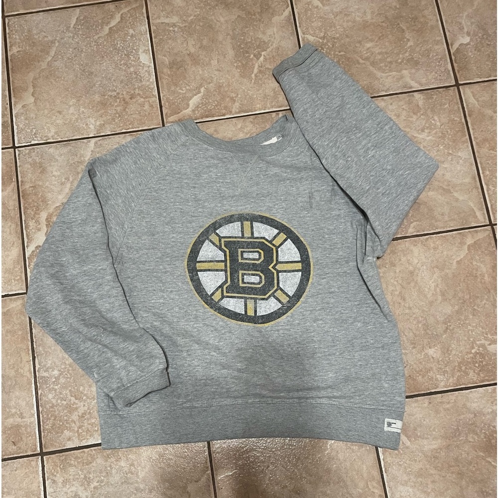 Old Time Hockey Boston bruins Gray Sweatshirt Size X-Large​